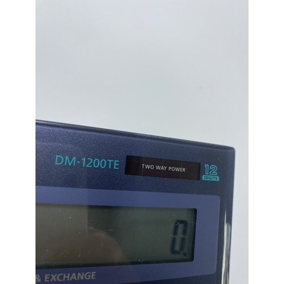 Casio DM-1200TE Two Way Power Tax & Exchange Calculator Tested Large Buttons Guc - Picture 4 of 9